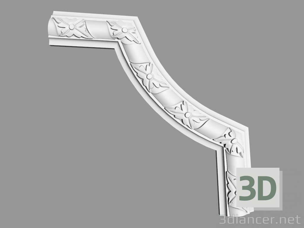 Modelo 3d Ângulo decorativo (MDU45a) - preview