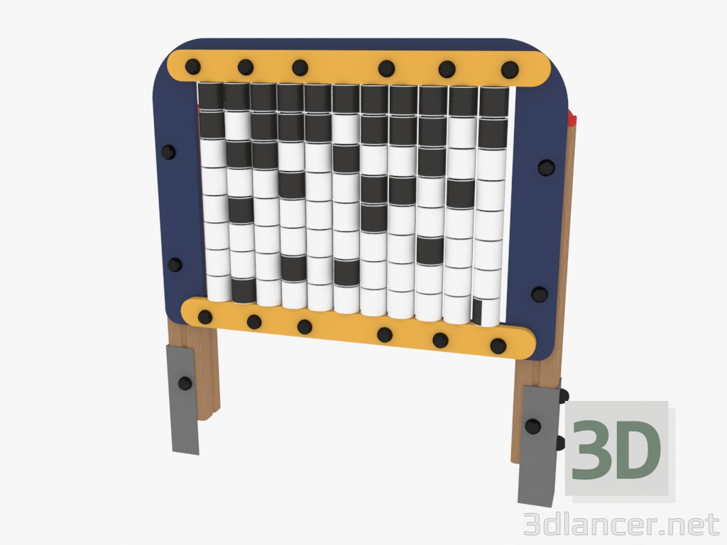 modello 3D Pannello di gioco Pixel (4015) - anteprima