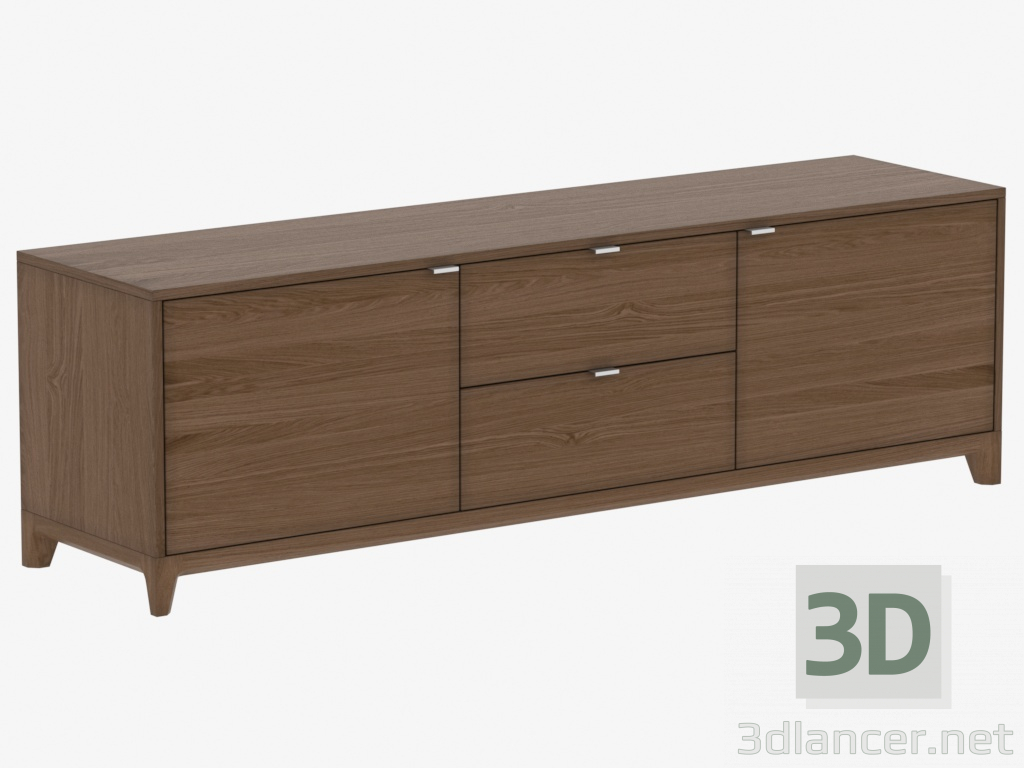 3D Modell Bordstein unter TV No. 2 CASE (IDC015101000) - Vorschau