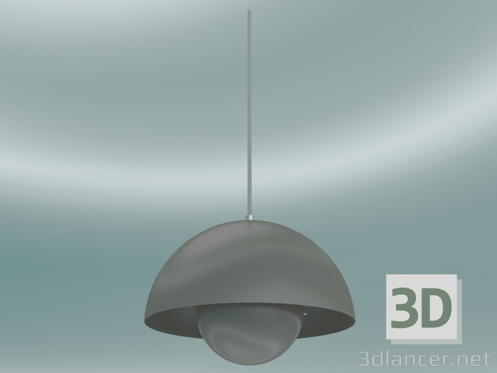 modello 3D Lampada a sospensione Vaso di fiori (VP1, Ø23cm, H 16cm, Beige grigio) - anteprima