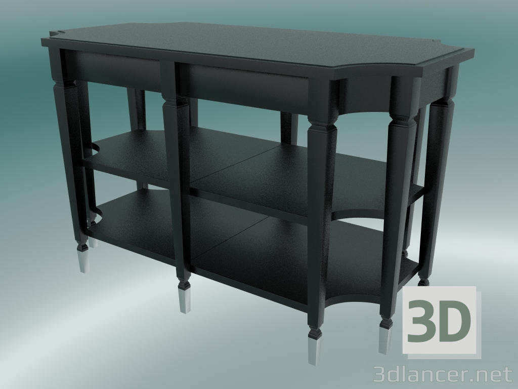 Modelo 3d Mesa de centro Dresden (Preto) - preview