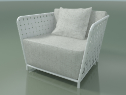 Armchair street InOut (801, White Lacquered Aluminum)