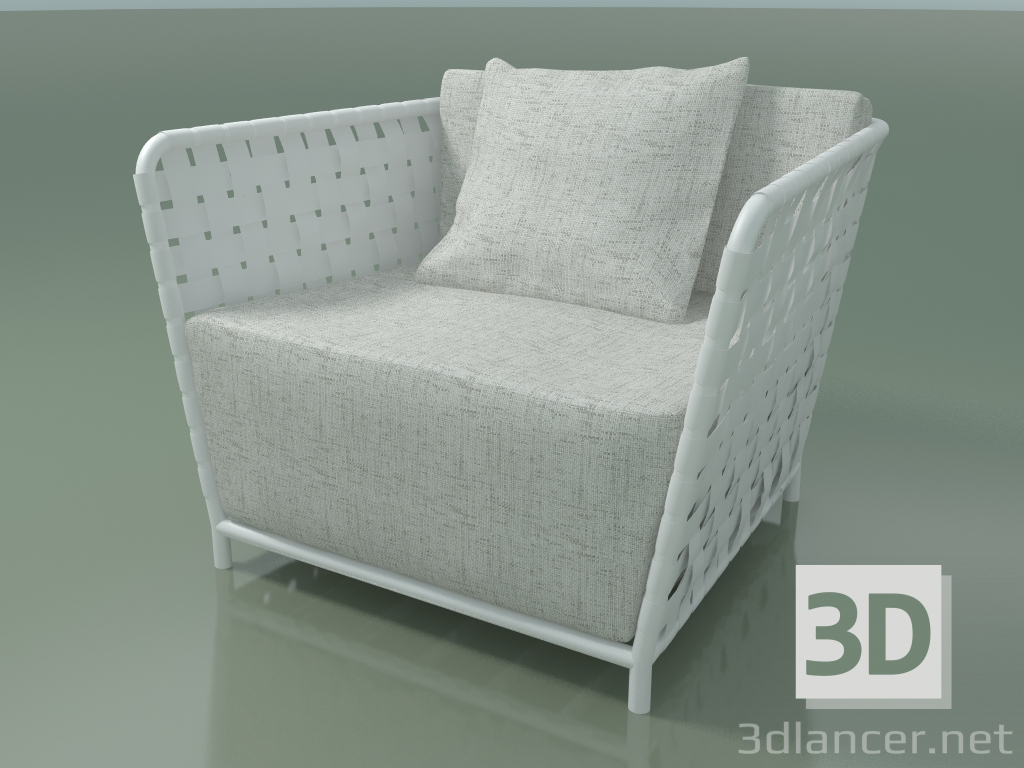 3d model Sillón street InOut (801, aluminio lacado blanco) - vista previa