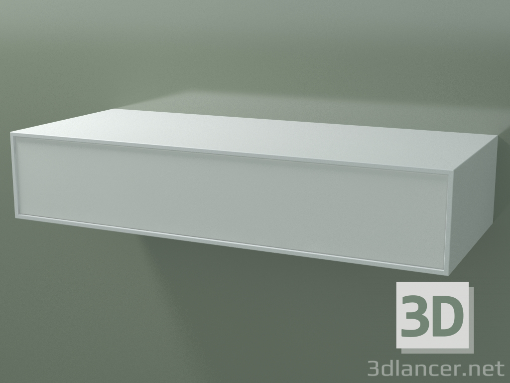 modello 3D Scatola (8AUEAB01, Glacier White C01, HPL P01, L 120, P 50, H 24 cm) - anteprima