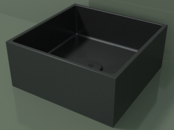 Lavabo da appoggio (01UN11101, Deep Nocturne C38, L 36, P 36, H 16 cm)