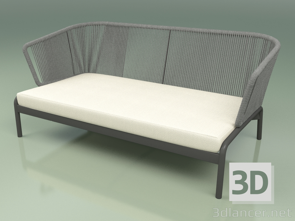 3d model Sofá 002 (Cordón 7mm Gris) - vista previa