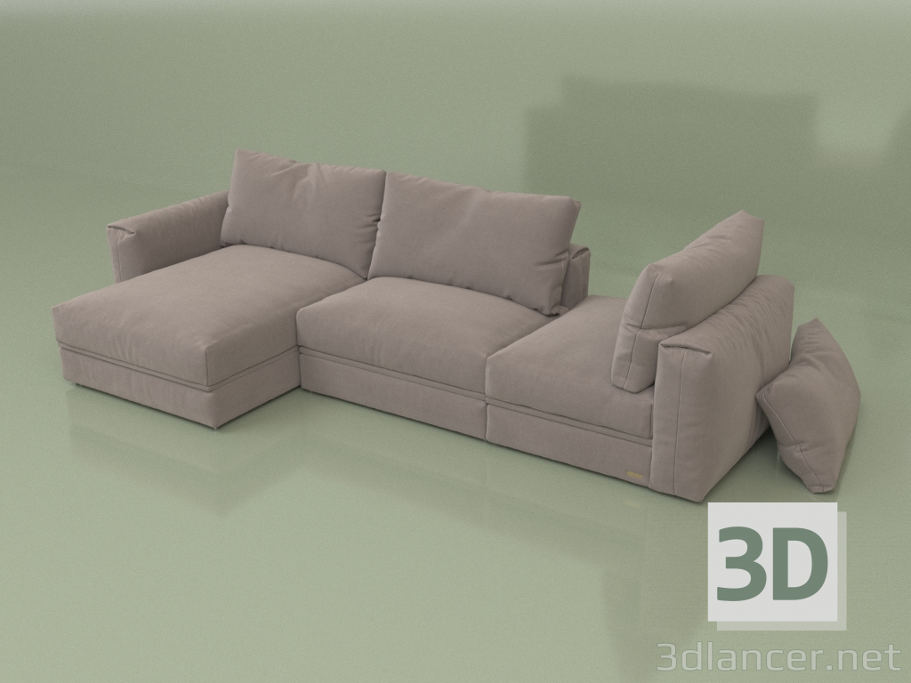 3d model Sofá esquinero Dallas - vista previa