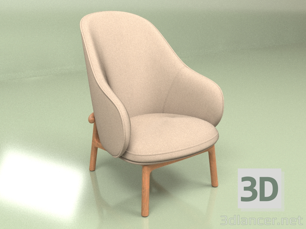 3d model Armchair Norte - preview