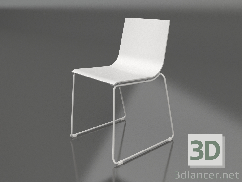 3D modeli Yemek sandalyesi model 1 (Gri) - önizleme