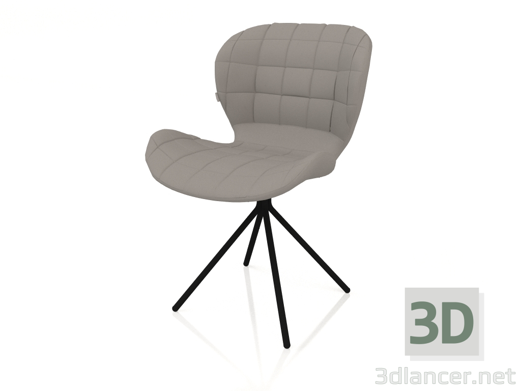 3d model Silla OMG LL (Gris) - vista previa