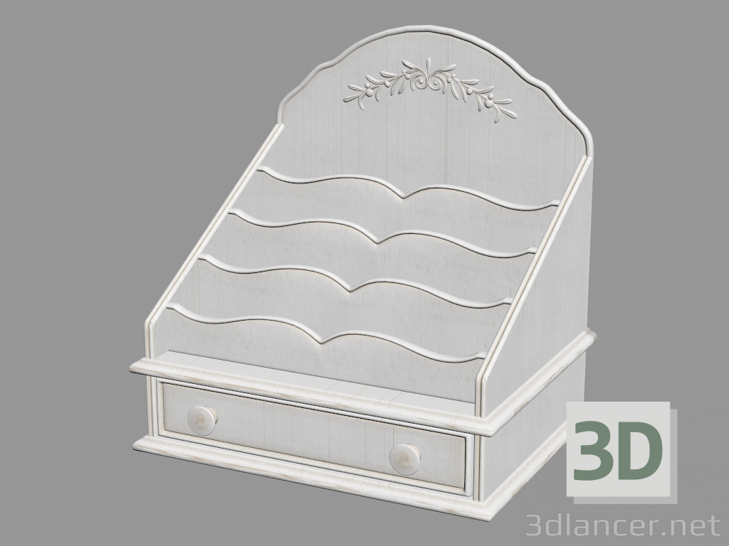 3d model Estantería para las letras (PQAG) - vista previa