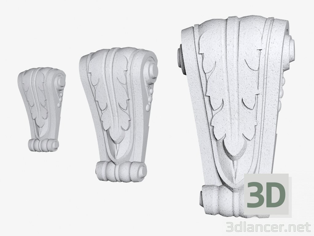 3D Modell Schlosssteine (FZ35L, FZ54L, FZ69L) - Vorschau