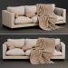 Sofa Molteni & C Rück- und Couchtisch mit Dekor 3D-Modell kaufen - Rendern