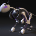 3d Robot cat model buy - render