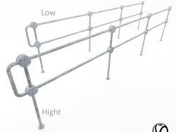 Pedestrian fence PO-2