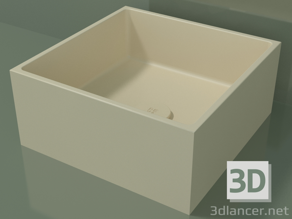 3d model Lavabo sobre encimera (01UN11101, Bone C39, L 36, P 36, H 16 cm) - vista previa