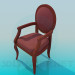 3d model Chair with armrests - preview