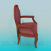 3d model Chair with armrests - preview