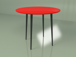 Table de cuisine Spoutnik 90 cm (rouge)