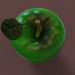 3d model Green apple - preview