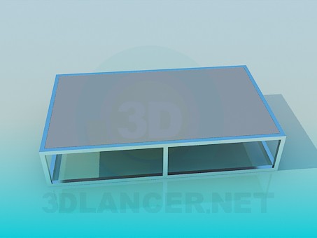 Modelo 3d Mesa baixa - preview