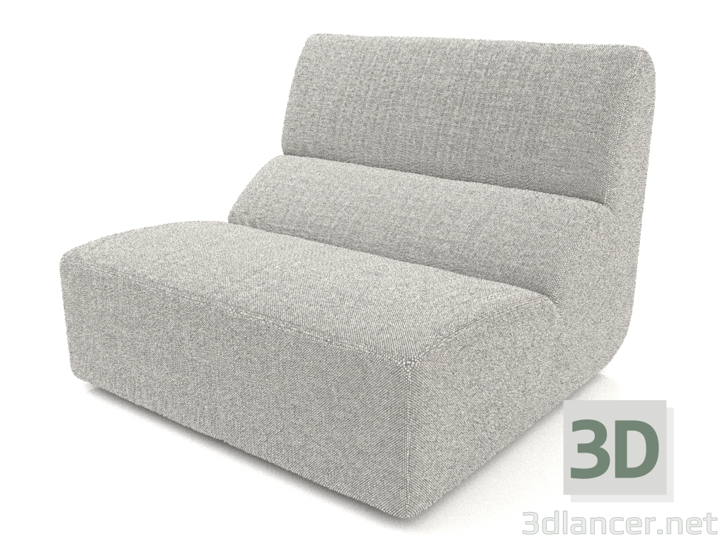 3D Modell Sofamodul 1-Sitzer (3cm) - Vorschau