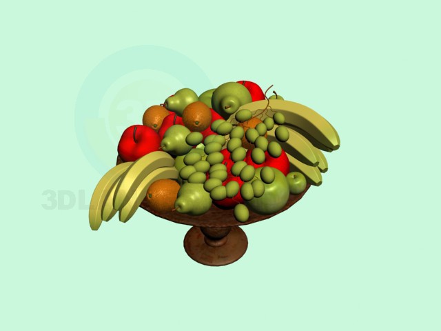 Modelo 3d Frutas - preview