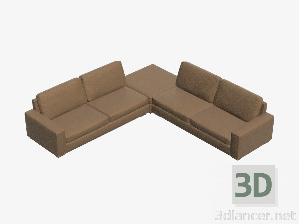 modello 3D Divano Corner Modular Grand Hotel - anteprima