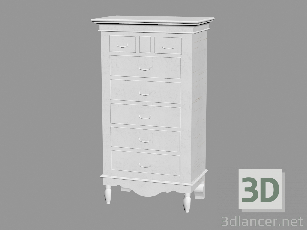 3d model Pecho de cajones 7 (PPA8) - vista previa