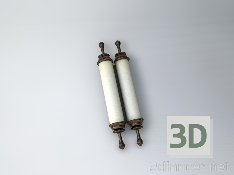 modèle 3D torah - preview