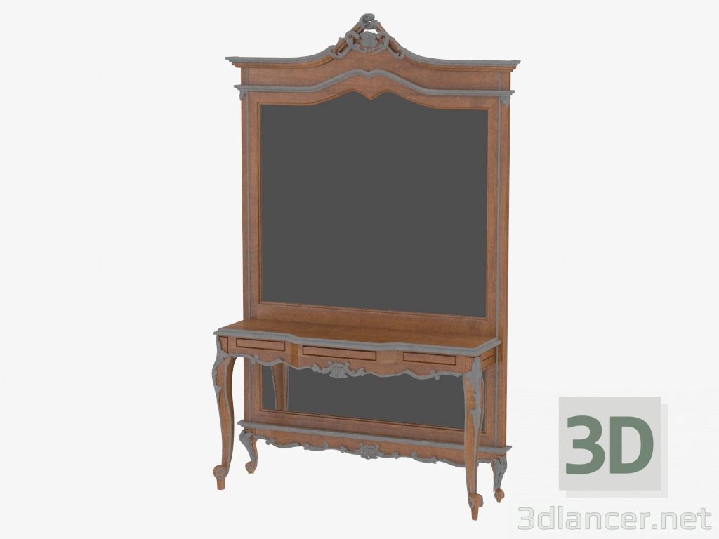 modello 3D Specchio e console Casanova (12604) - anteprima