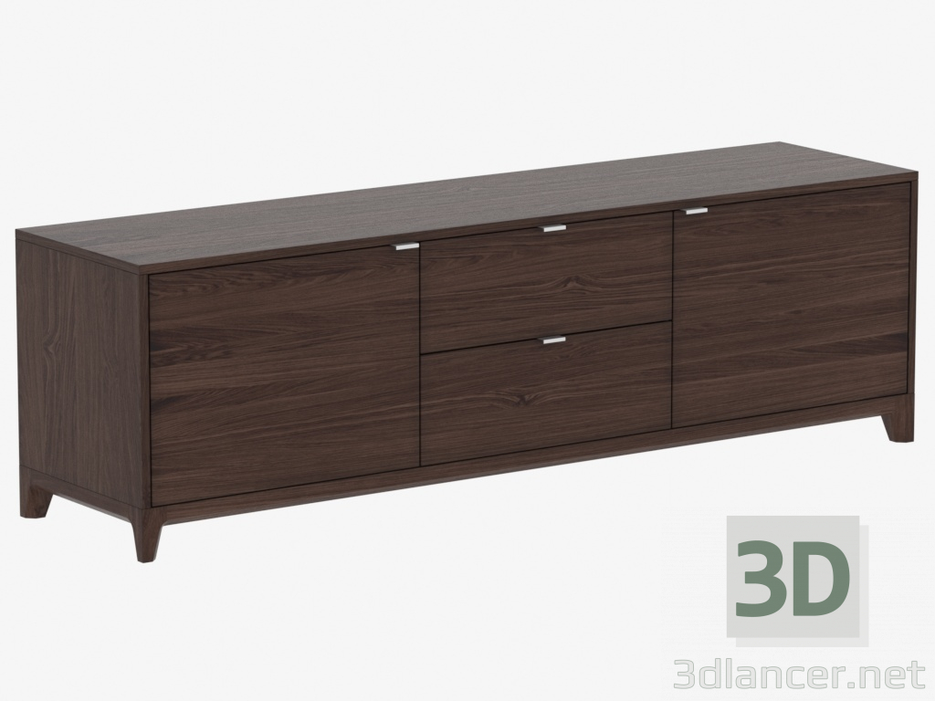 3D Modell Bordstein unter TV No. 2 CASE (IDC015105000) - Vorschau