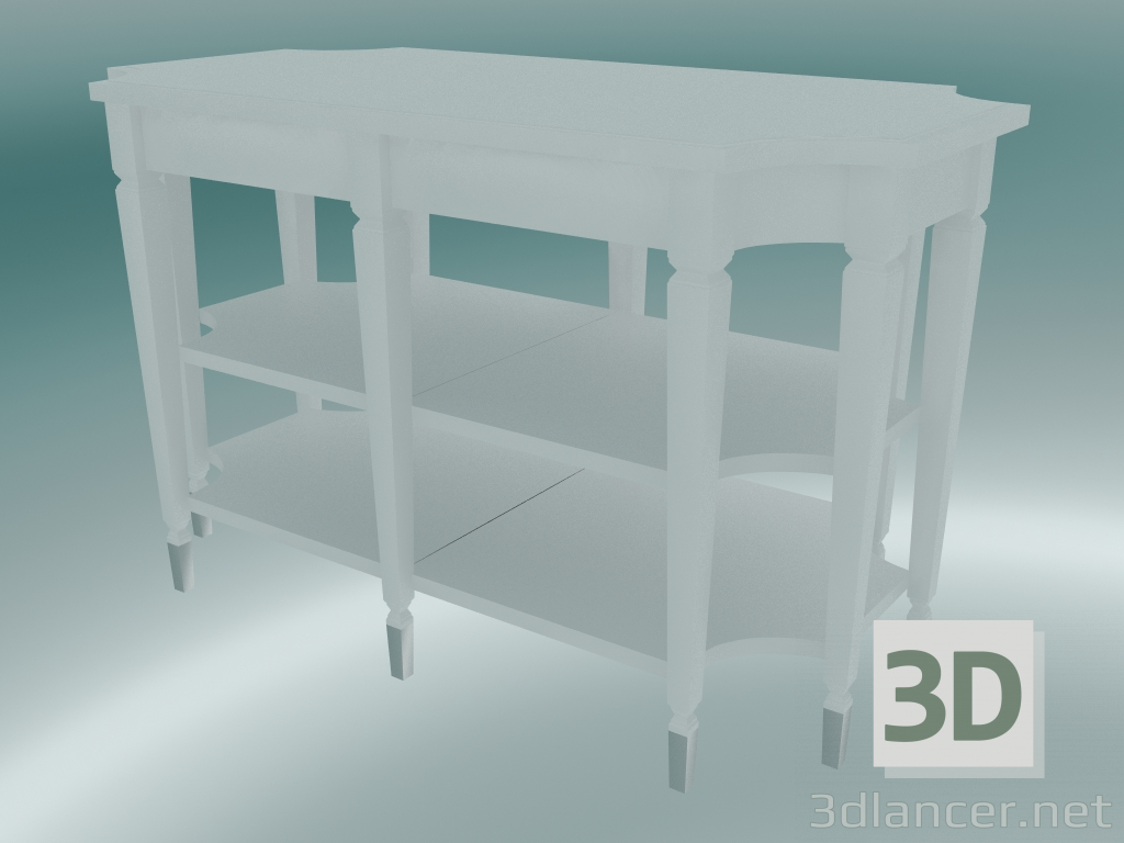 modèle 3D Table basse Dresde (Blanc) - preview