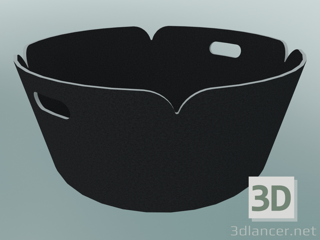 modèle 3D Panier rond Restore (Black Melange) - preview