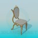 3d model Chair with baroque - preview