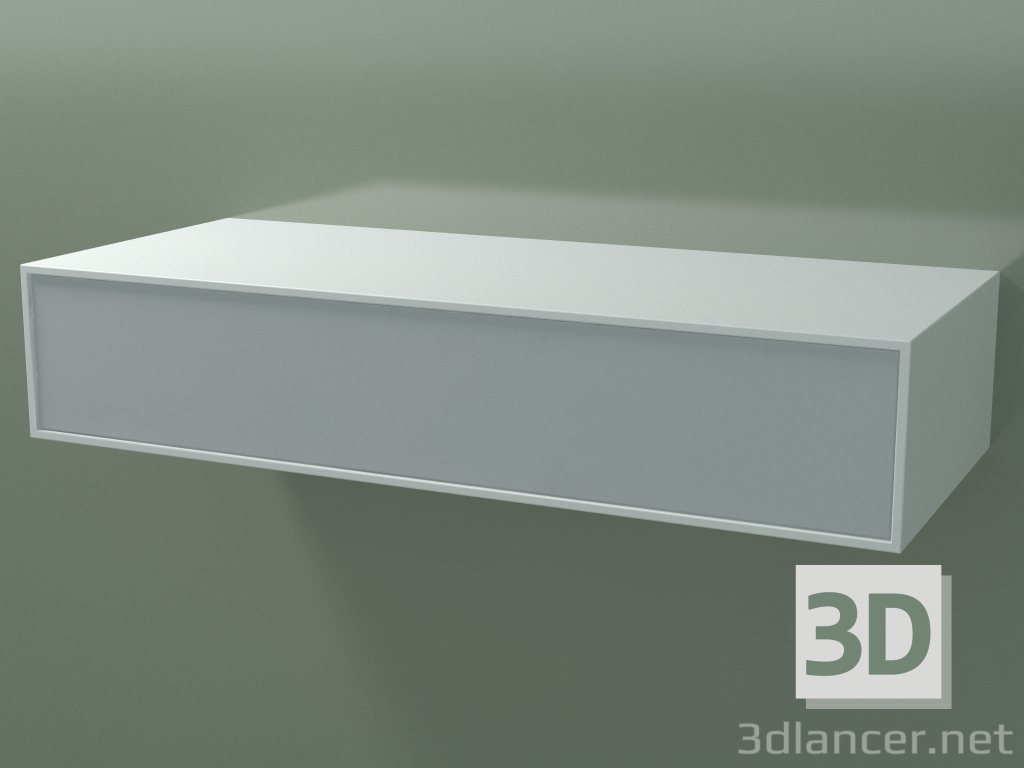 3d model Caja (8AUEAB01, Glacier White C01, HPL P03, L 120, P 50, H 24 cm) - vista previa