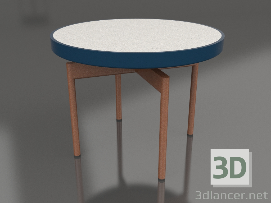 3d модель Стіл журнальний круглий Ø60 (Grey blue, DEKTON Sirocco) – превью