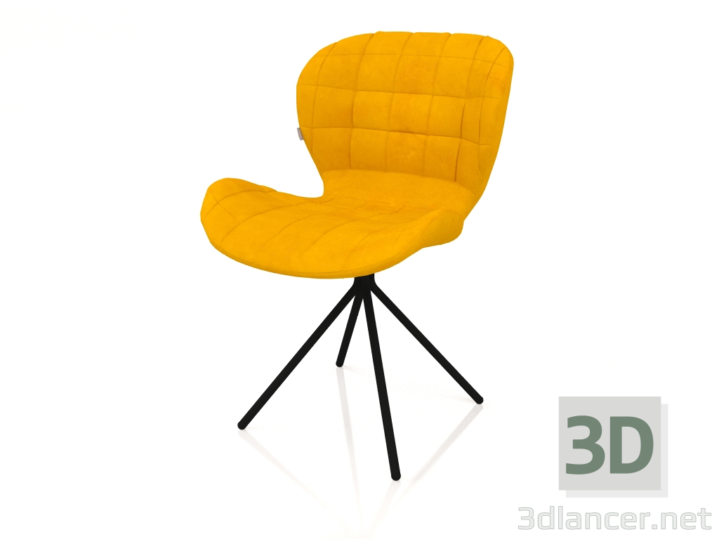 modello 3D Sedia OMG LL (Giallo) - anteprima