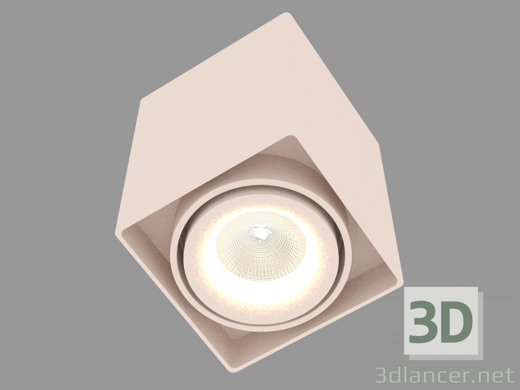 modèle 3D LED lampe de faux plafond (DL18610_01WW-SQ Champagne) - preview