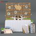 Set para una sesión de fotos de boda en el estilo rústico 3D modelo Compro - render