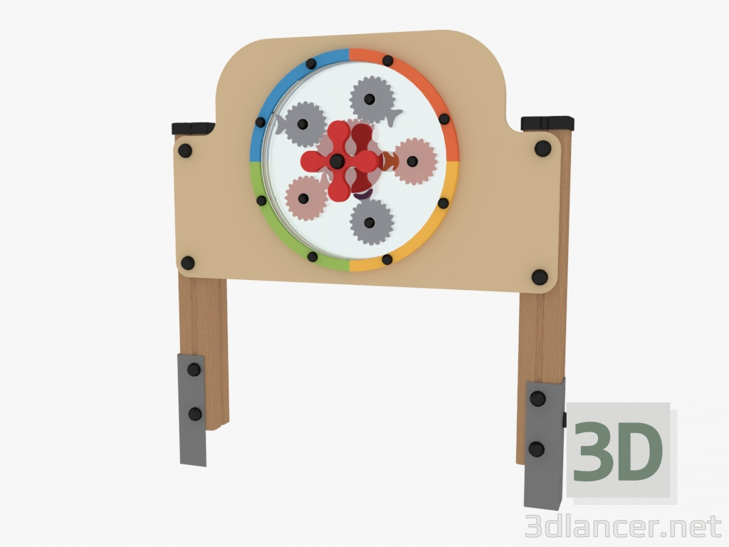 3d model Game Panel Steering Wheel (4018) - preview