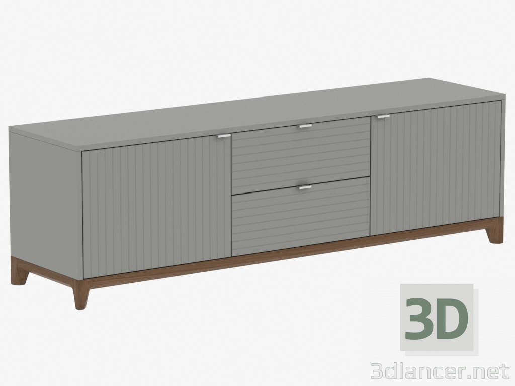 3d model Bordillo bajo el CASO TV No. 2 (IDC015001606) - vista previa