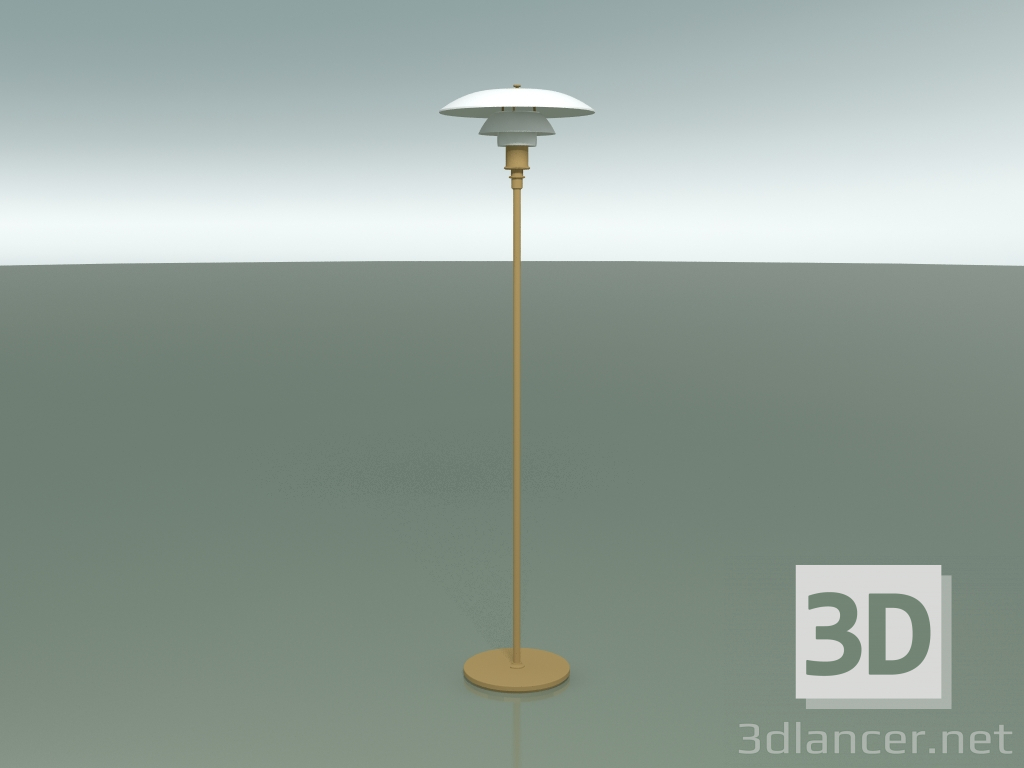 3d model Lámpara de pie PH 3½-2½ FLOOR GLASS (70W, BRASS) - vista previa