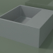 3d model Lavabo sobre encimera (01UN11102, Silver Grey C35, L 36, P 36, H 16 cm) - vista previa