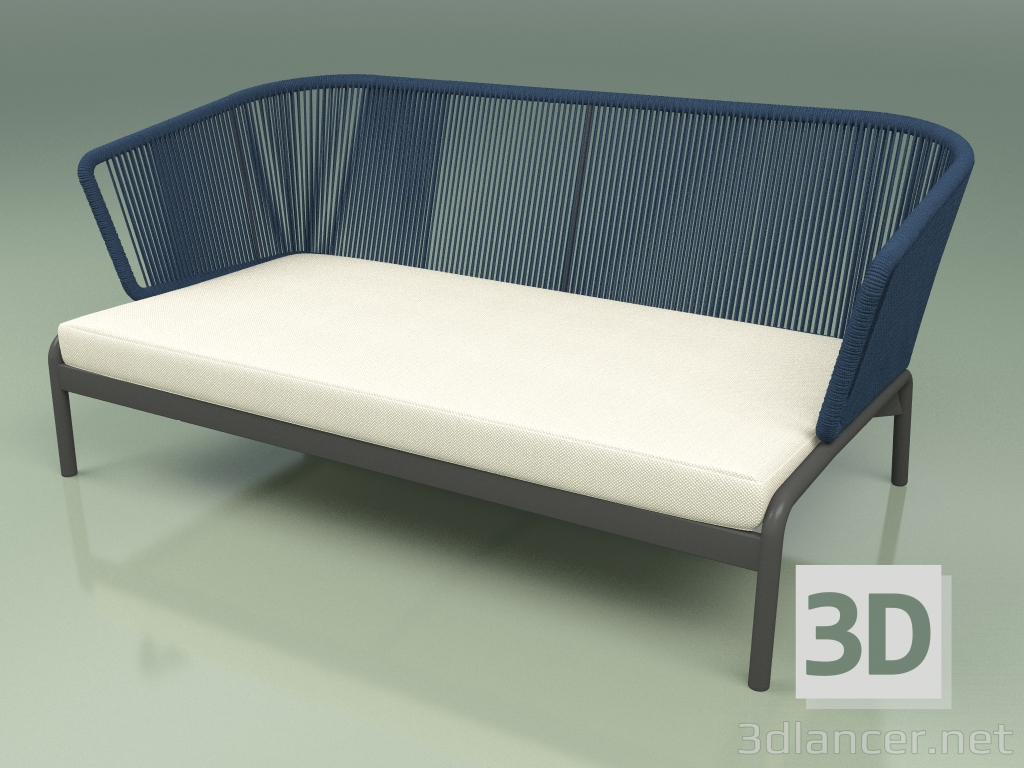 3d model Sofa 002 (Cord 7mm Blue) - preview