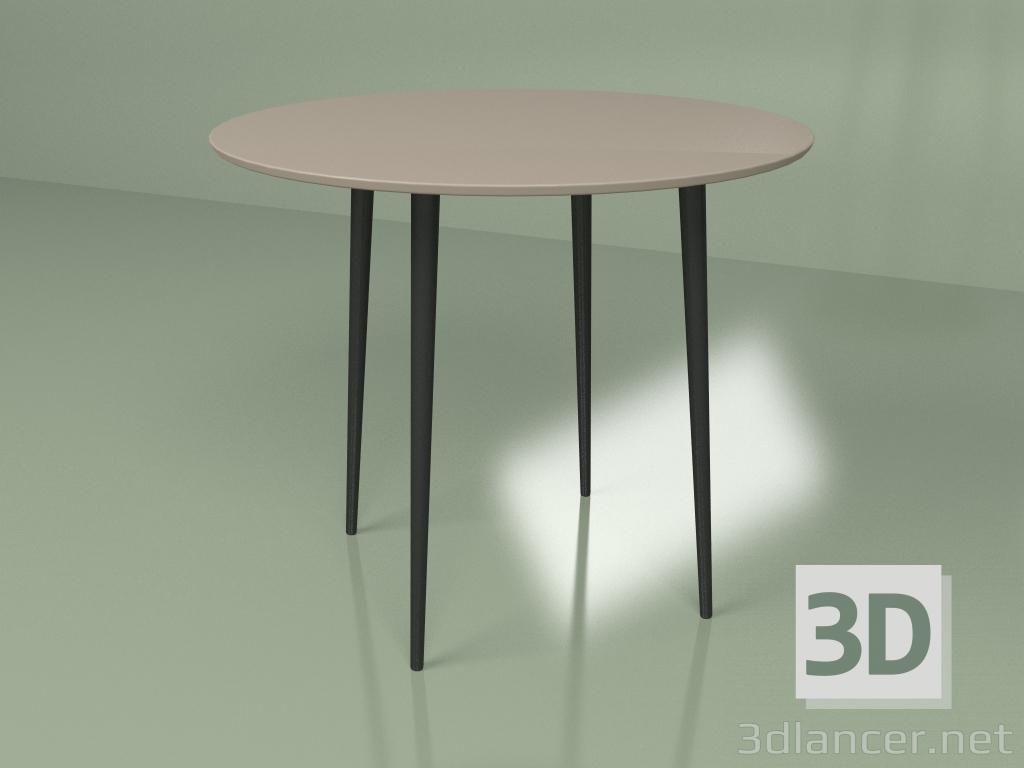 modèle 3D Table de cuisine Spoutnik 90 cm (café) - preview