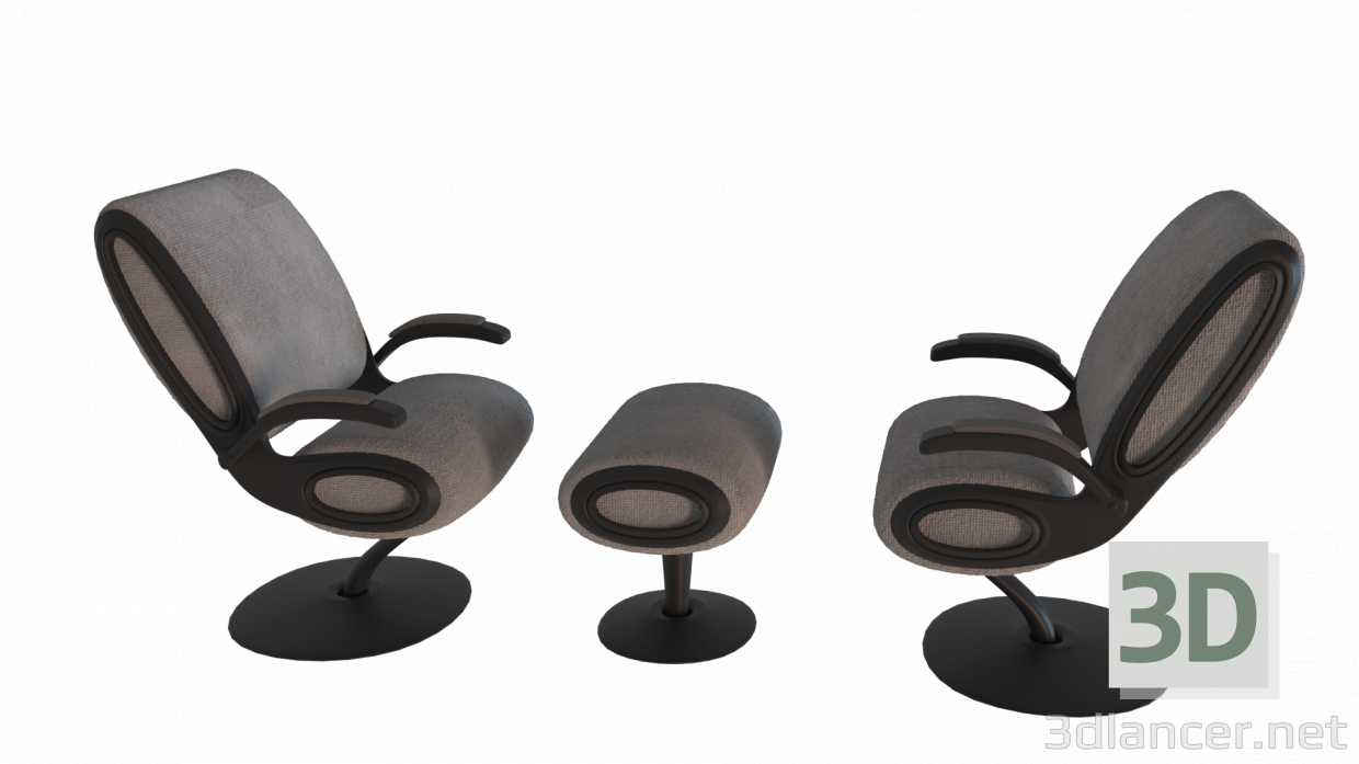 3d model Sillón - vista previa