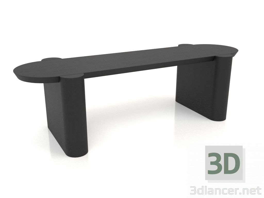 Modelo 3d Banco BK 03 (1200x400x350, madeira preta) - preview