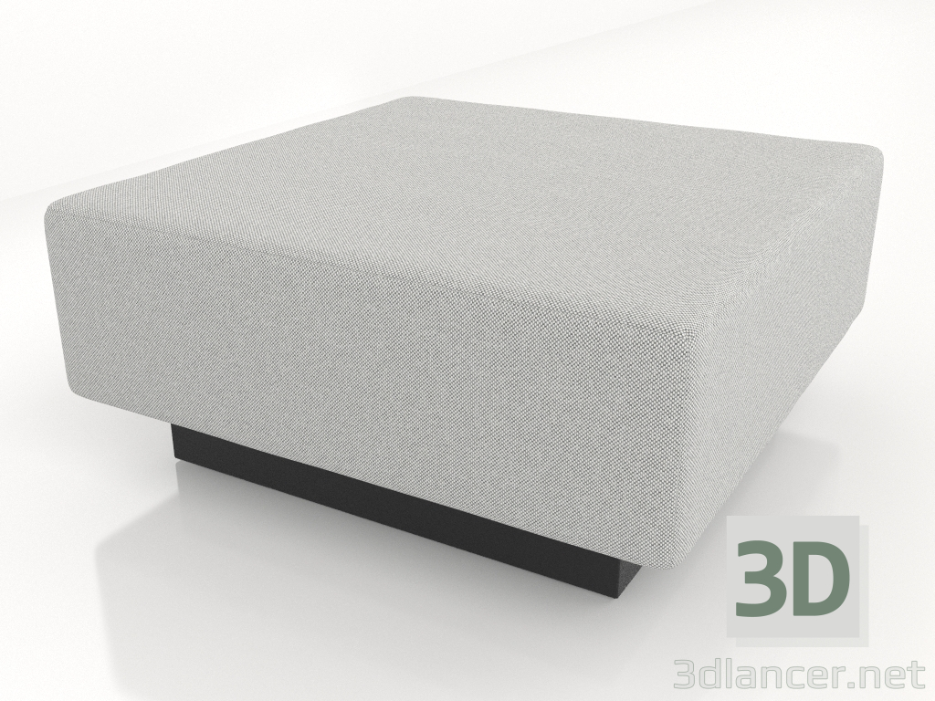 3d model Módulo sofá-puf (12cm) - vista previa