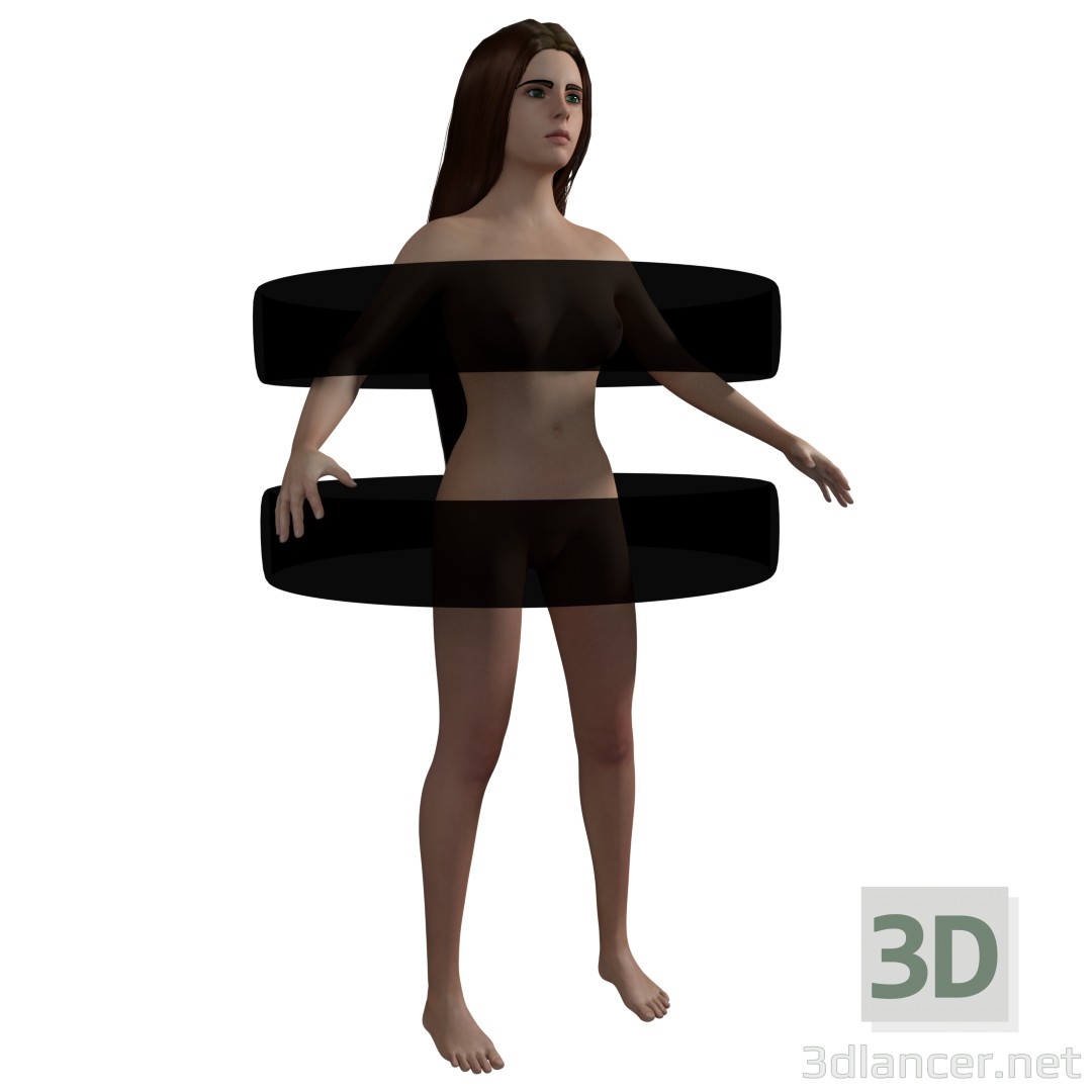 3d Young Female model buy - render